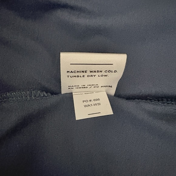 Pact 100% Organic Cotton T Shirt Dress Size XL Minimalist Casual Pocket Navy - Picture 9 of 9